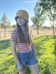 Shell Stitch Bucket Hat Crochet Pattern