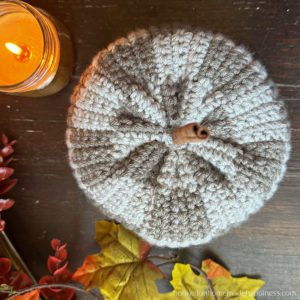 Checkerboard Pumpkin Crochet Pattern