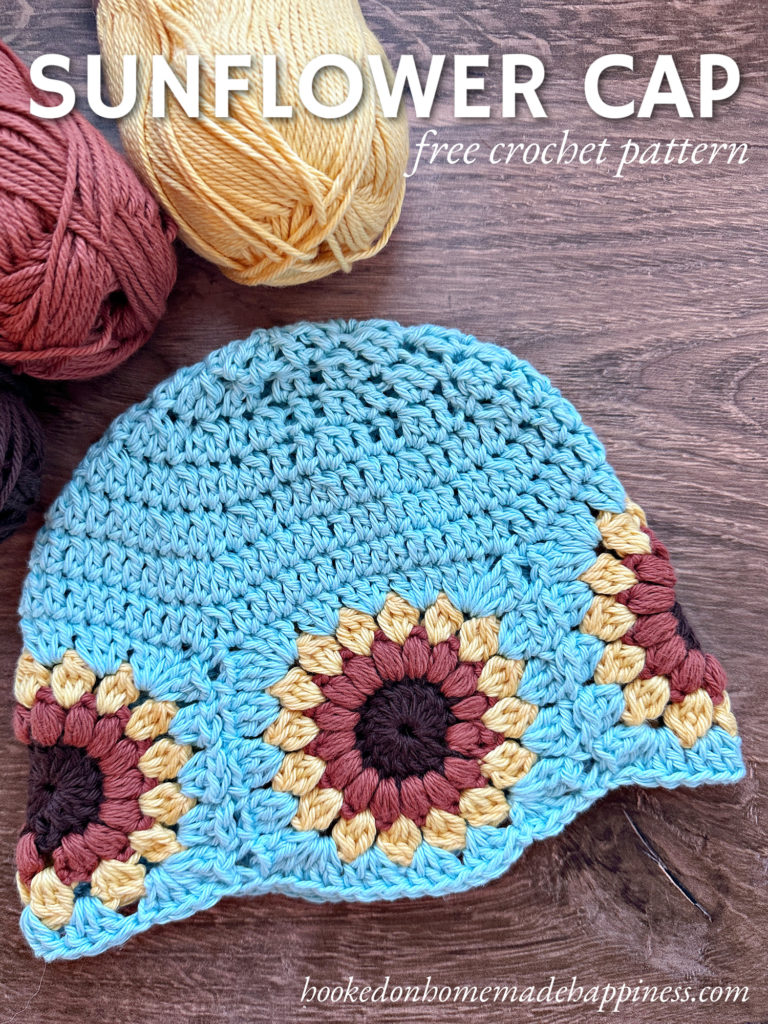 Sunflower Cap Crochet Pattern