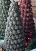 Bobble Christmas Trees Crochet Pattern