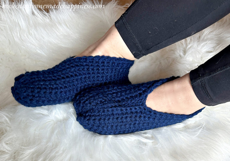 Rectangle Slippers Crochet Pattern