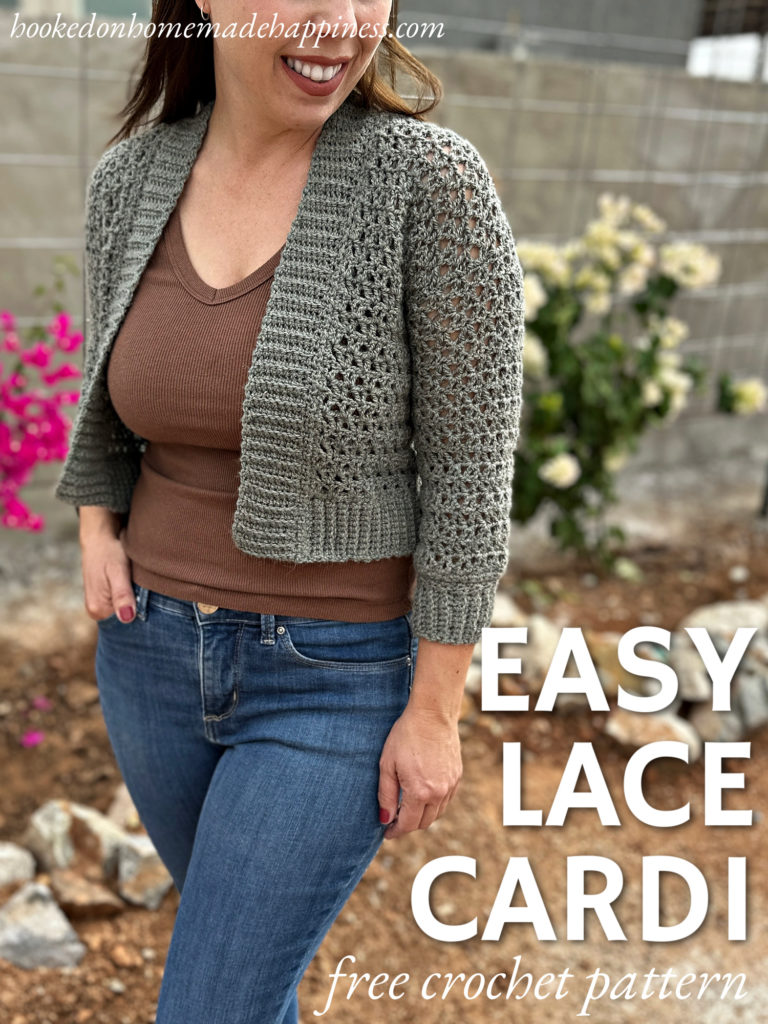 Easy Lace Cardigan | Free Crochet Pattern