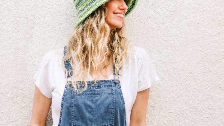 Image for Free Crochet Bucket Hat Pattern and Tutorial - Kids + Adult sizes!