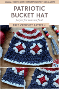 Patriotic Bucket Hat Crochet Pattern