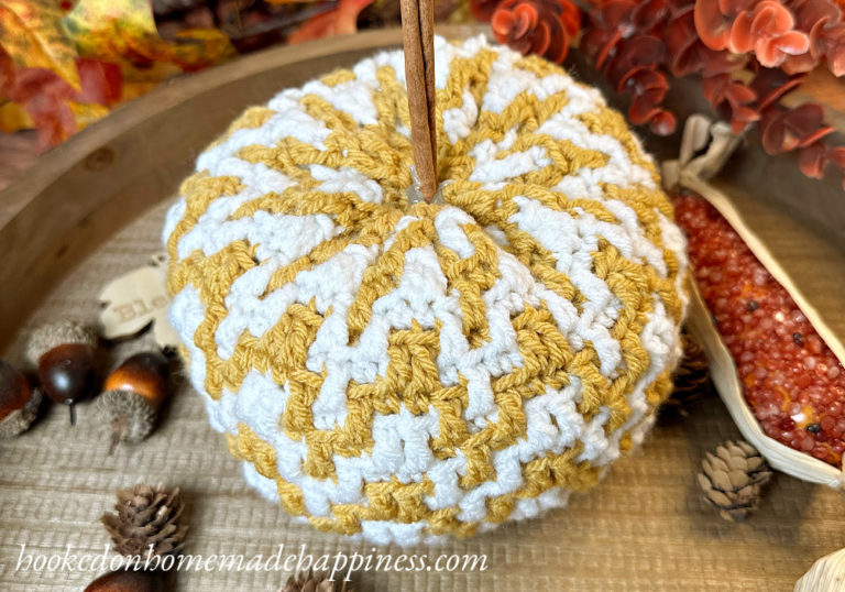 Mosaic Pumpkin Crochet Pattern