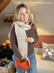 Pumpkin Pocket Scarf Crochet Pattern