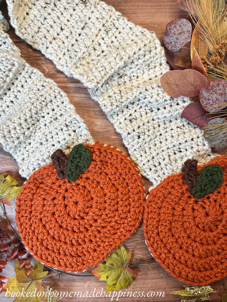 Pumpkin Pocket Scarf Crochet Pattern