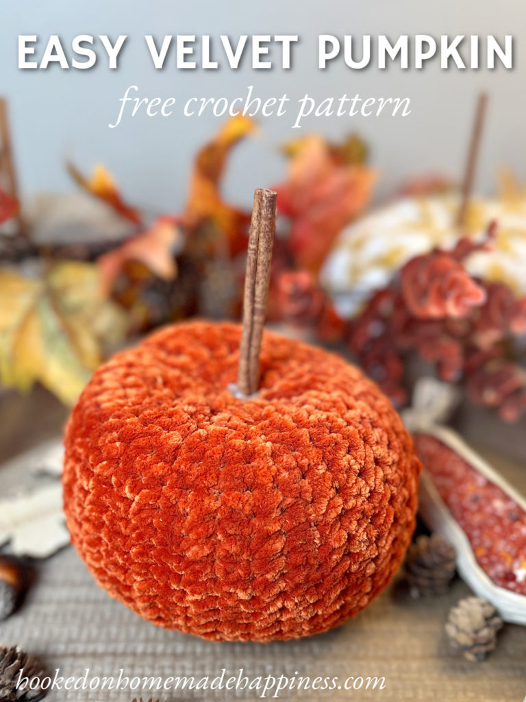 Easy Velvet Pumpkin Crochet Pattern
