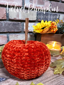 Easy Velvet Pumpkin Crochet Pattern