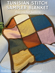 Tunisian Stitch Sampler Blanket Crochet Pattern