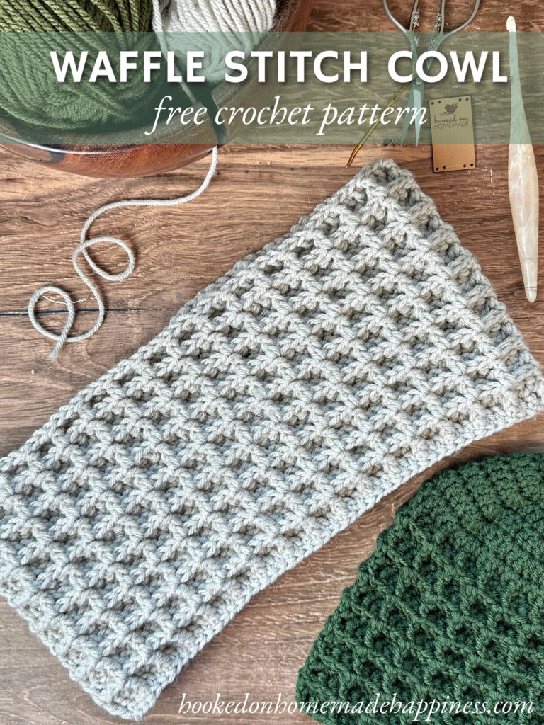 Waffle Stitch Cowl Crochet Pattern