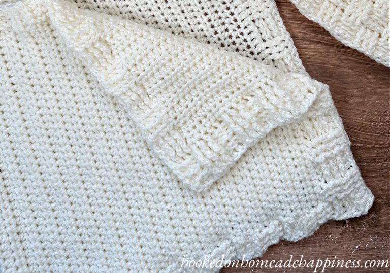 Basketweave Border Scarf Crochet Pattern