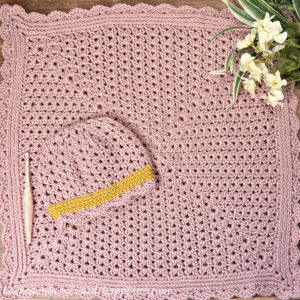 Sweet Scallops Baby Blanket Crochet Pattern