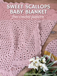 Sweet Scallops Baby Blanket Crochet Pattern
