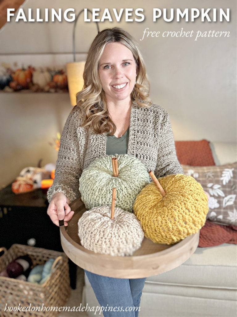 Falling Leaves Pumpkin Crochet Pattern