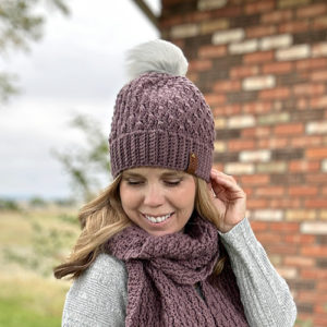 Falling Leaves Beanie Crochet Pattern - Hooked on Homemade Happiness