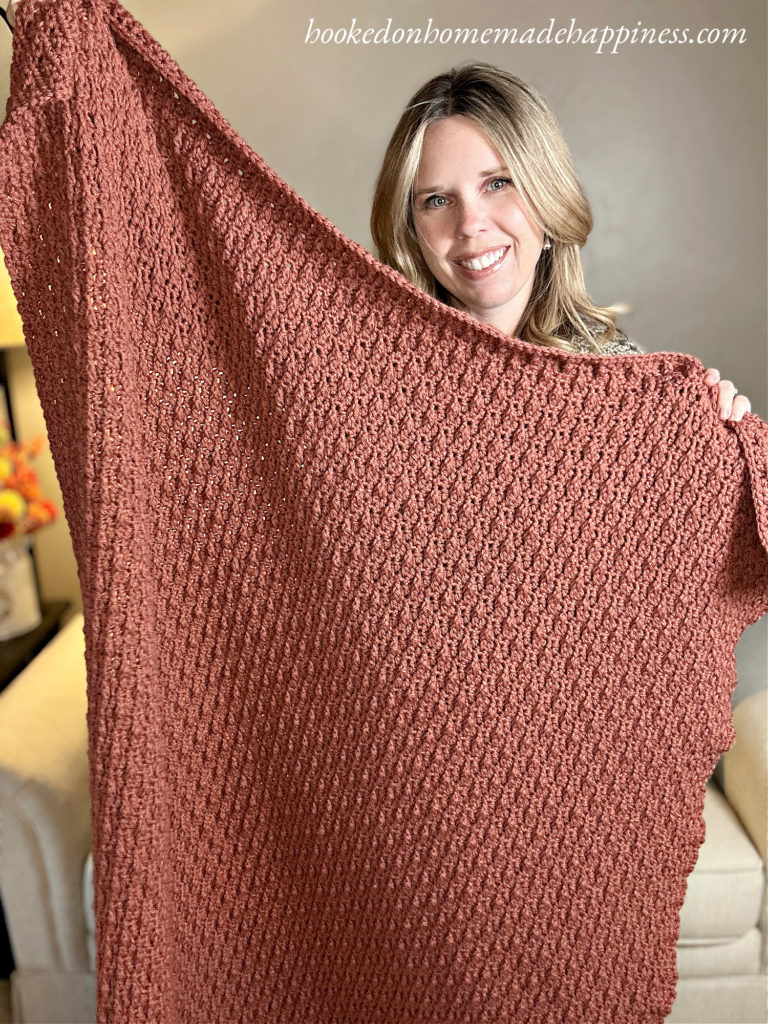 Falling Leaves Blanket Crochet Pattern
