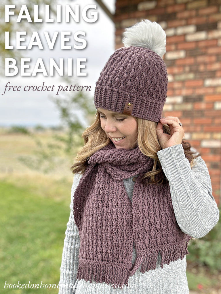 Falling Leaves Beanie Crochet Pattern