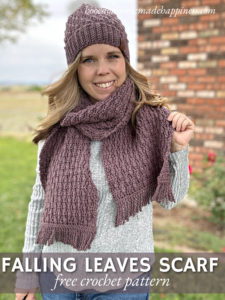 Falling Leaves Scarf Crochet Pattern