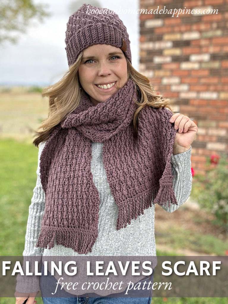 Falling Leaves Scarf Crochet Pattern