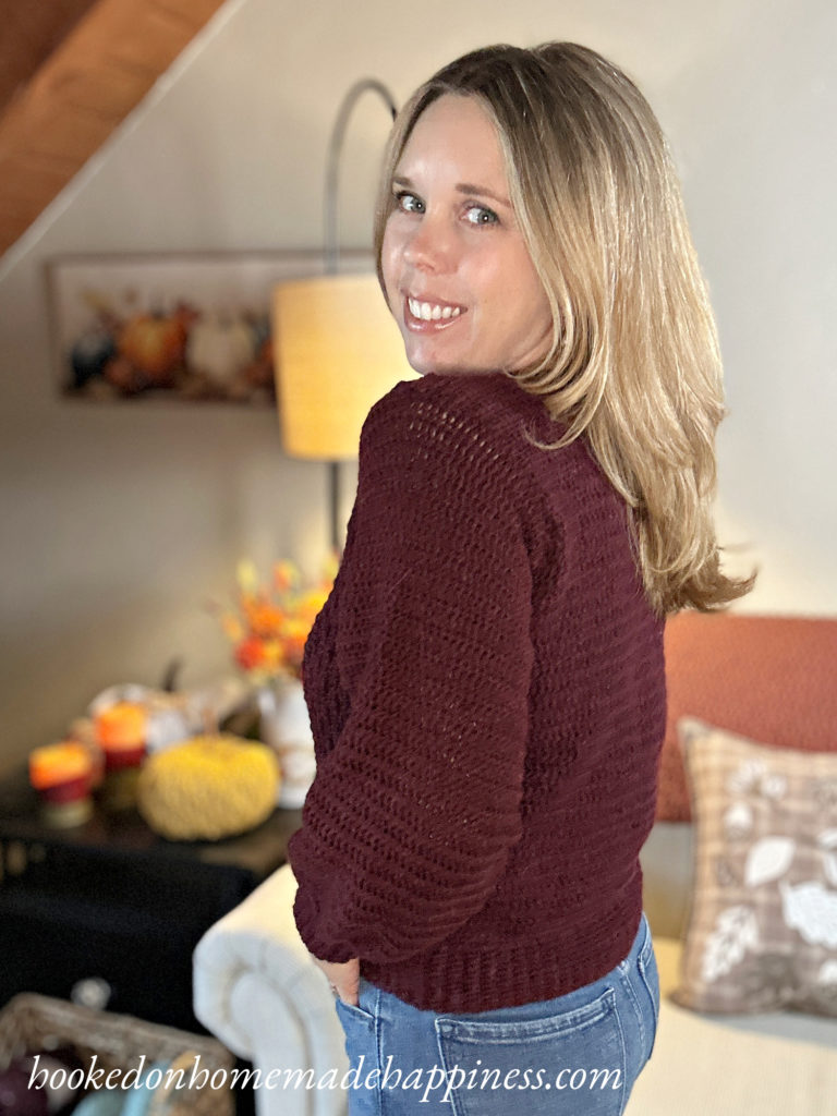 Falling Leaves Sweater Crochet Pattern