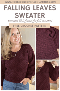 Falling Leaves Sweater Crochet Pattern
