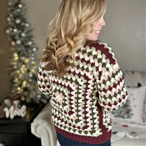 Christmas Granny Square Sweater Crochet Pattern