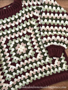 Christmas Granny Square Sweater Crochet Pattern