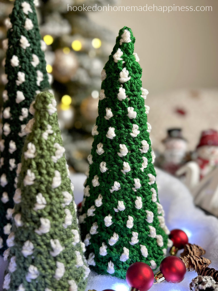 Flocked Christmas Tree Crochet Pattern