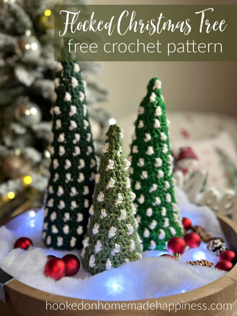 Flocked Christmas Tree Crochet Pattern