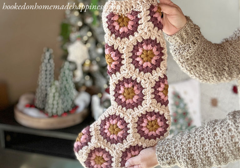 Hexagon Stocking Crochet Pattern