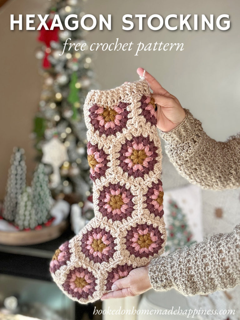 Hexagon Stocking Crochet Pattern