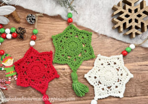 Snowflake Christmas Ornament Crochet Pattern