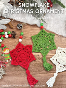 Snowflake Christmas Ornament Crochet Pattern