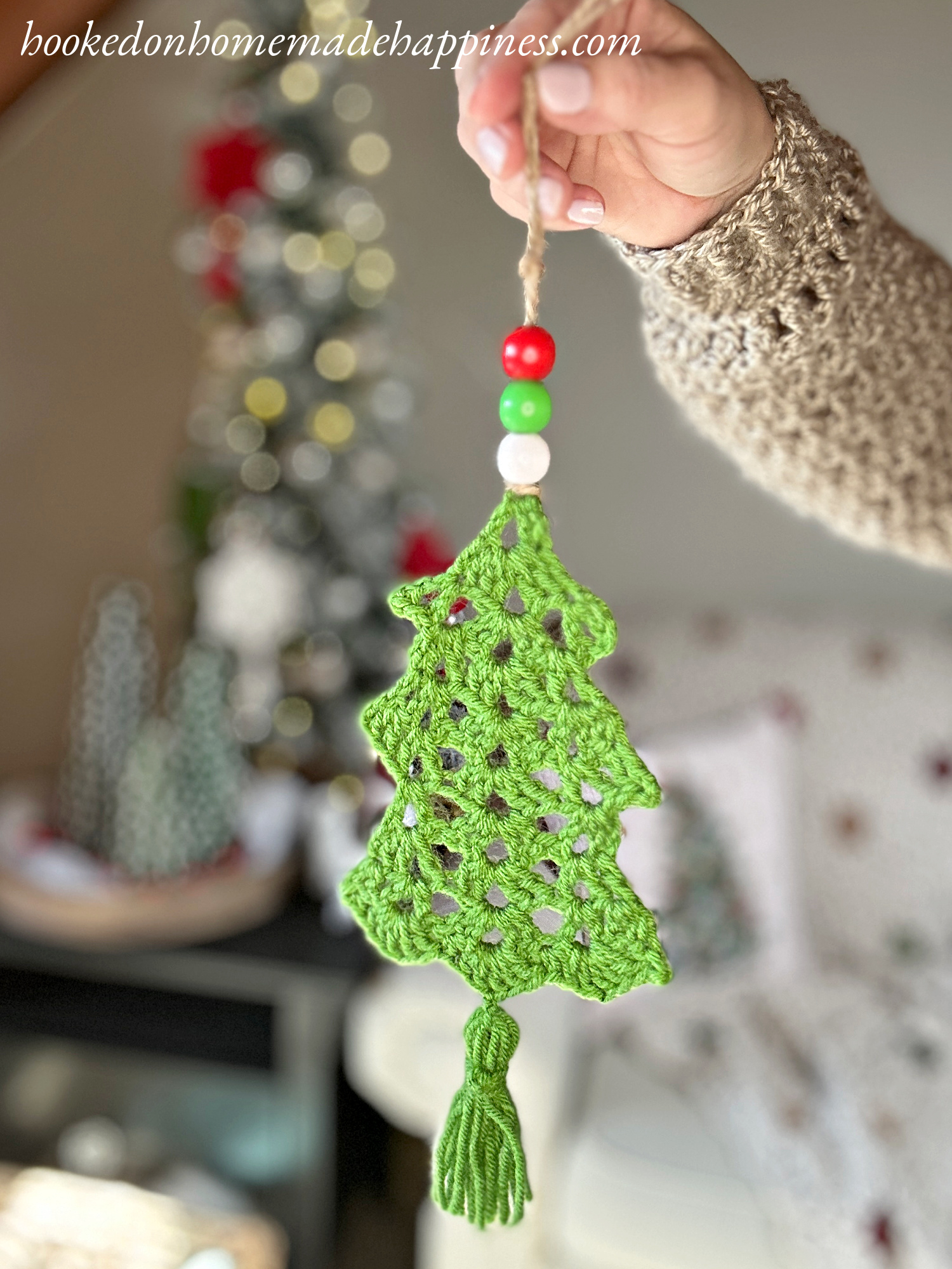 Christmas Tree Ornament Crochet Pattern (Quick & Easy Holiday Decor ...