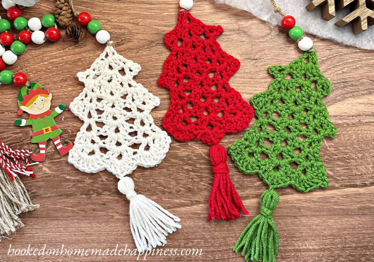Christmas Tree Ornament Crochet Pattern (Quick & Easy Holiday Decor)