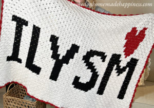 ILYSM Valentine’s Day Corner to Corner Blanket Graph