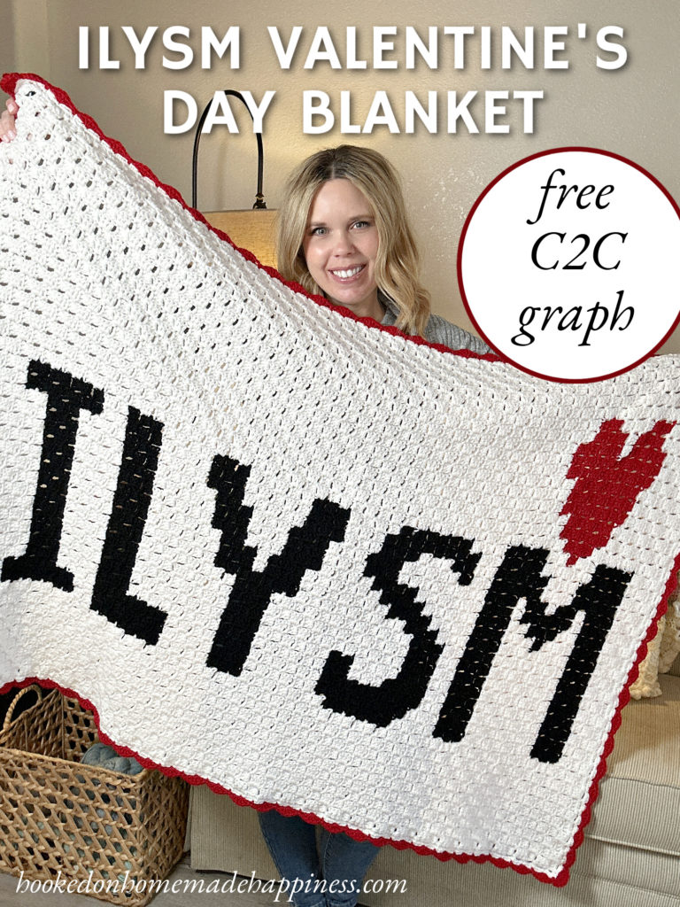 ILYSM Valentine’s Day Corner to Corner Blanket Graph