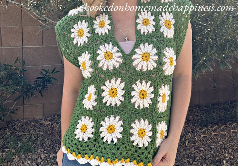 Daisy Square Tee Crochet Pattern