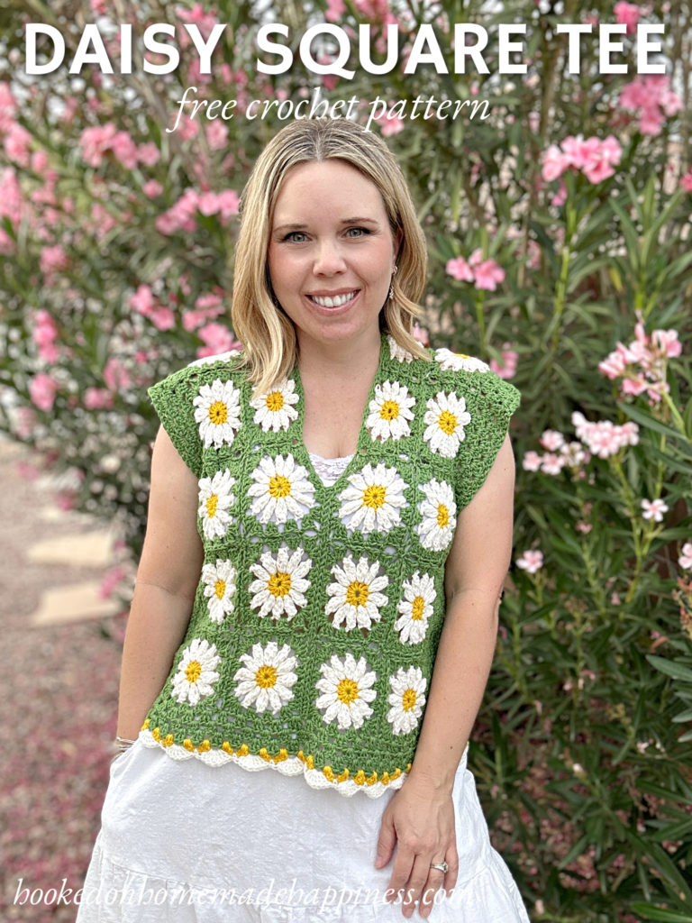 Daisy Square Tee Crochet Pattern