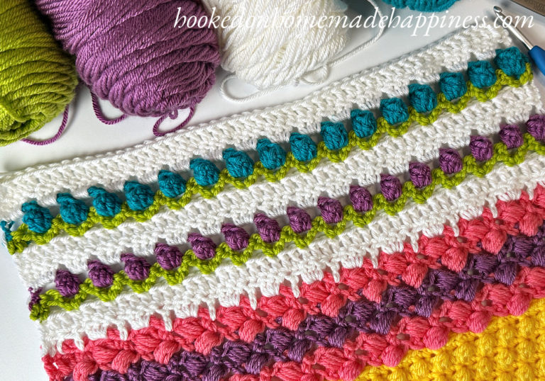 2026 Stitch Sampler Scrapghan CAL – Part 11: Tulip Stitch (Popcorn + V-Stitch)