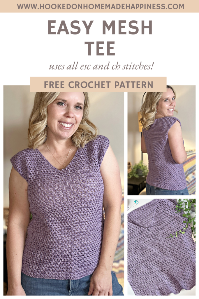 Easy Mesh Tee Crochet Pattern