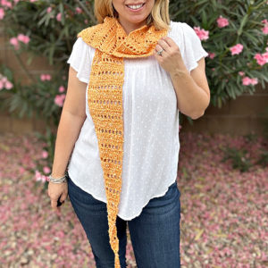 Summer Eyelet Scarf Crochet Pattern