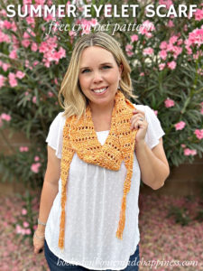 Summer Eyelet Scarf Crochet Pattern