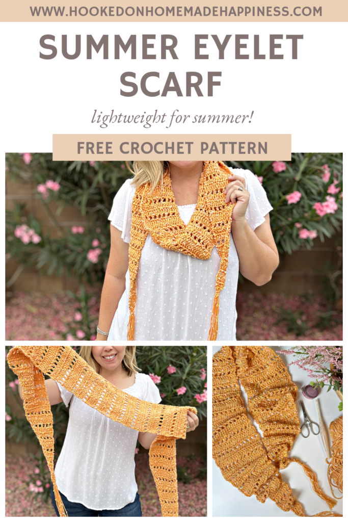 Summer Eyelet Scarf Crochet Pattern