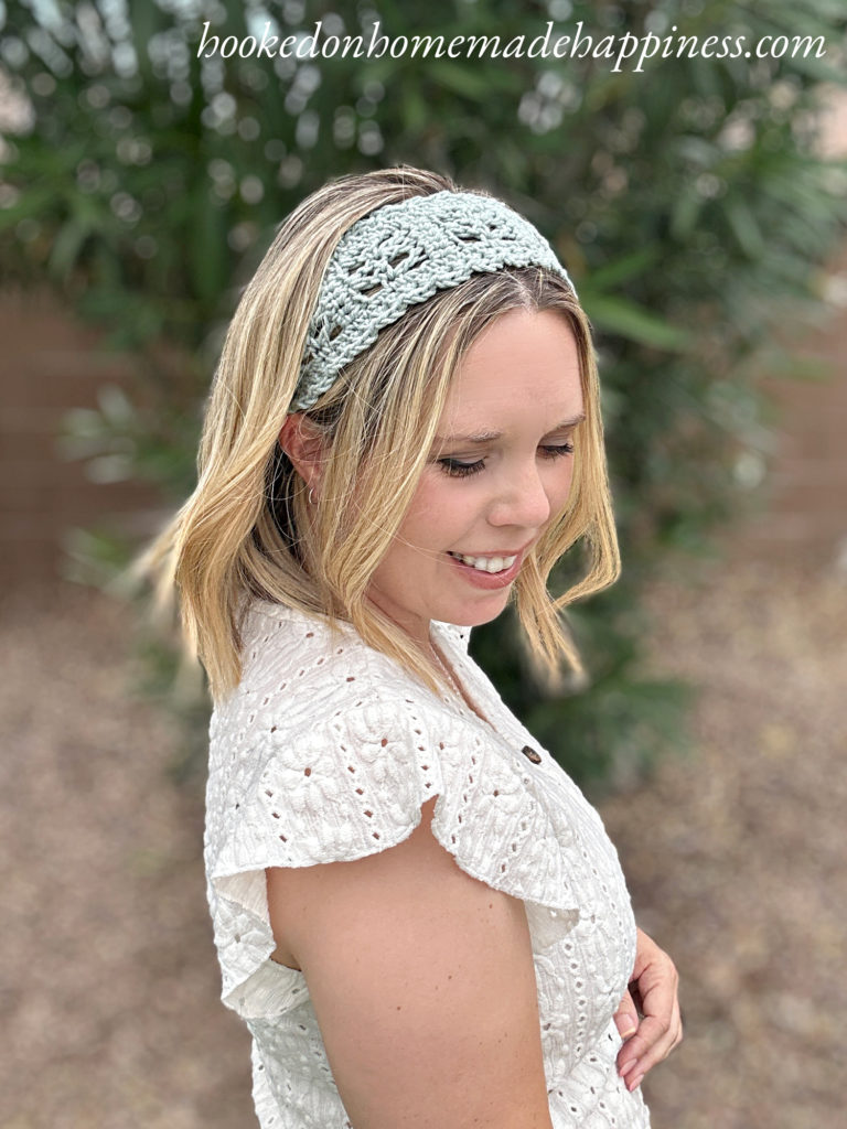 Easy Lace Headband Crochet Pattern