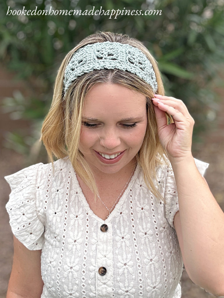 Easy Lace Headband Crochet Pattern