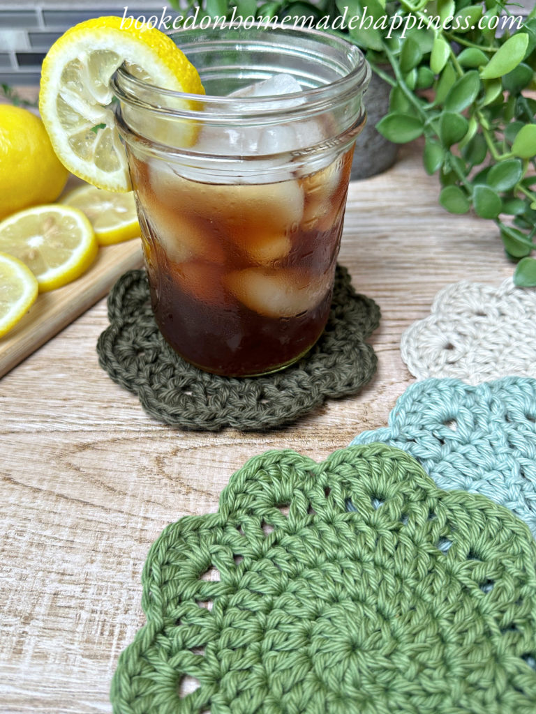 Easy Flower Coaster Crochet Pattern