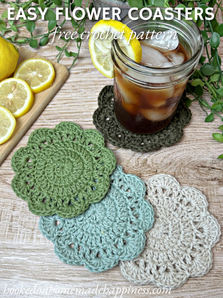 Easy Flower Coaster Crochet Pattern